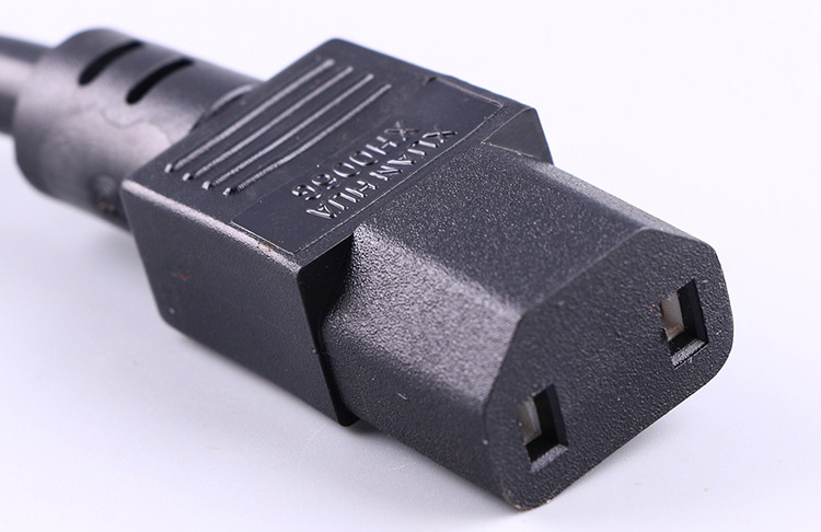 IEC60320-C17连接器插头电源线两芯品字尾插头电源线-美国UL认证-欧洲VDE/ENEC认证