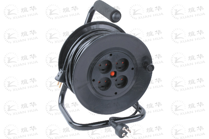 丹麦DENKO认证四孔插座线盘CE认证定制长度