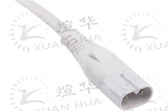 IEC60320 C8连接器八字尾对插电源线,欧洲CE认证8字尾公插插头电源线