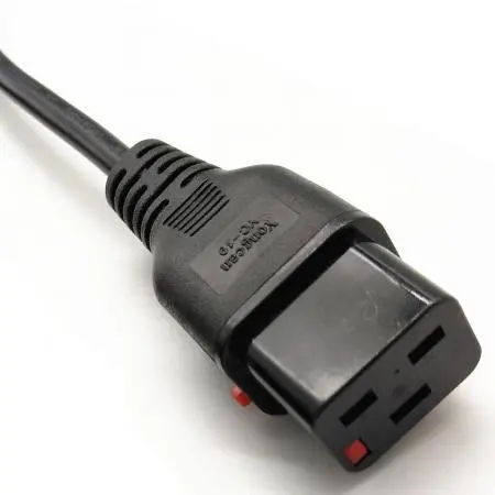 IEC60320 C19带锁连接器插头电源线美国UL,ETL认证,欧洲CE认证